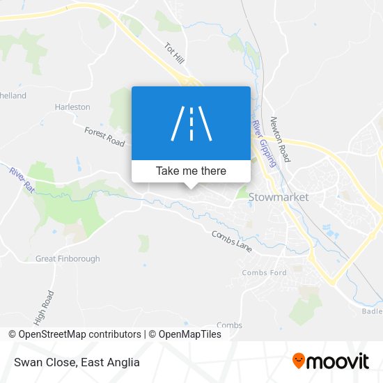 Swan Close map