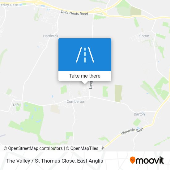 The Valley / St Thomas Close map
