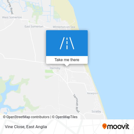Vine Close map
