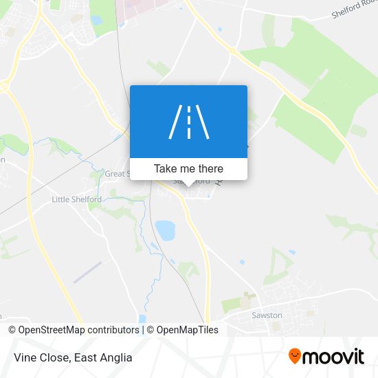 Vine Close map