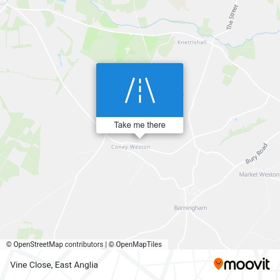 Vine Close map