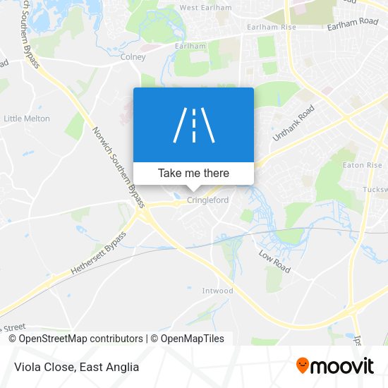 Viola Close map