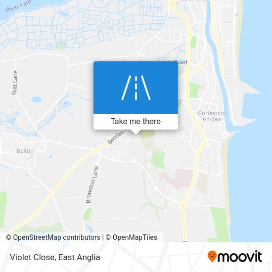 Violet Close map