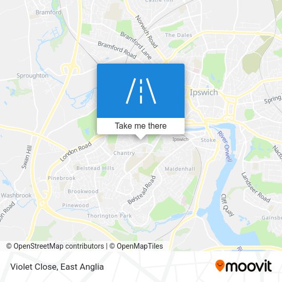 Violet Close map