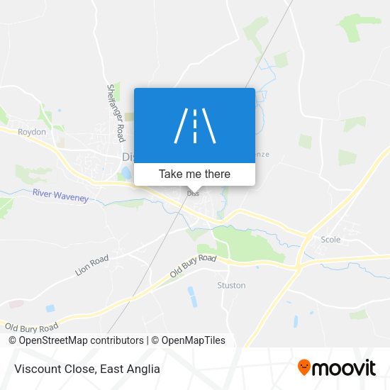 Viscount Close map