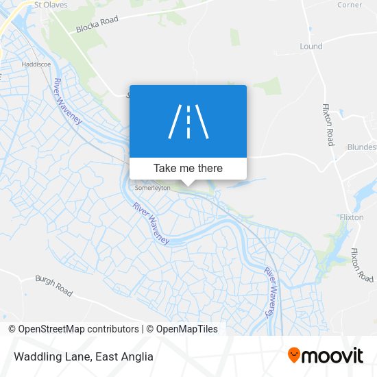 Waddling Lane map