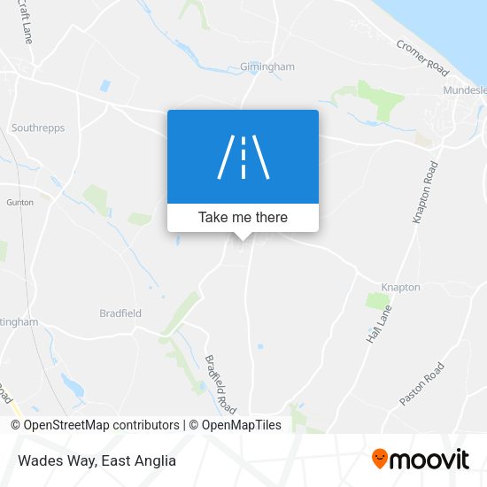Wades Way map