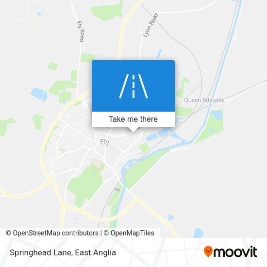 Springhead Lane map