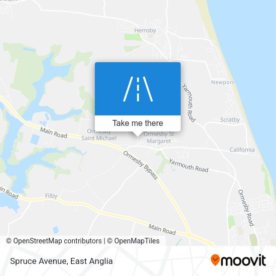 Spruce Avenue map