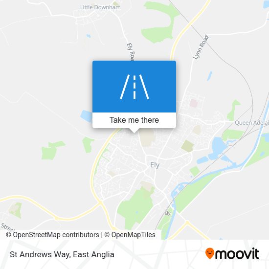 St Andrews Way map