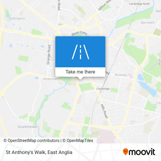 St Anthony's Walk map