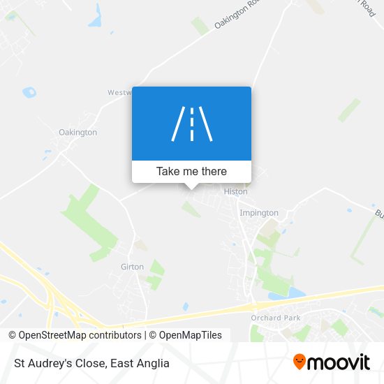 St Audrey's Close map