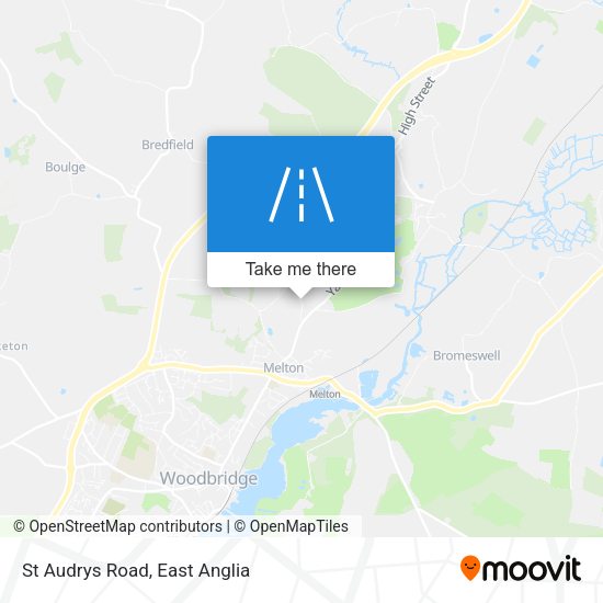St Audrys Road map