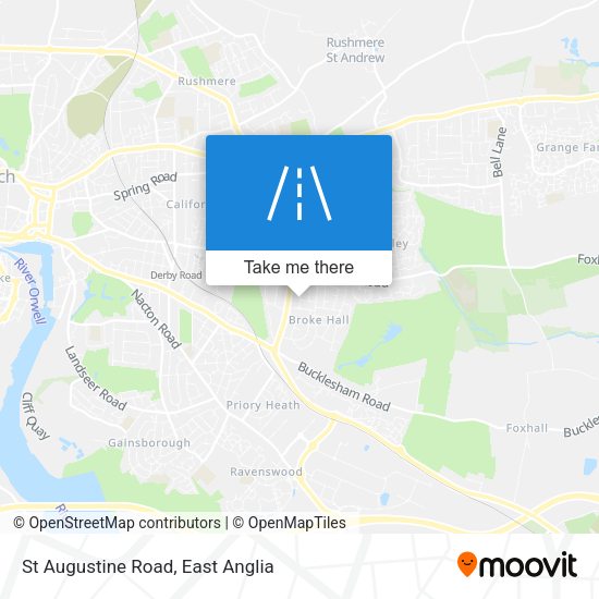 St Augustine Road map