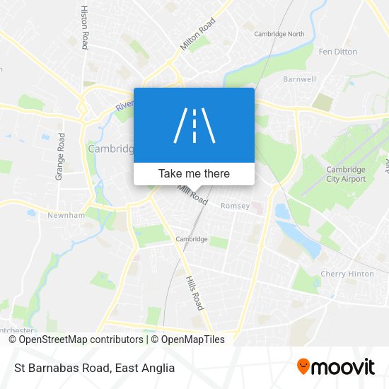 St Barnabas Road map