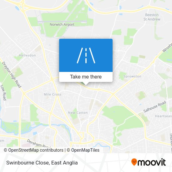 Swinbourne Close map