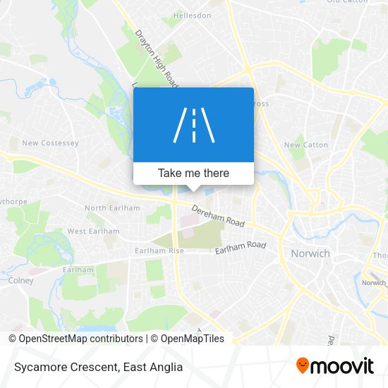 Sycamore Crescent map