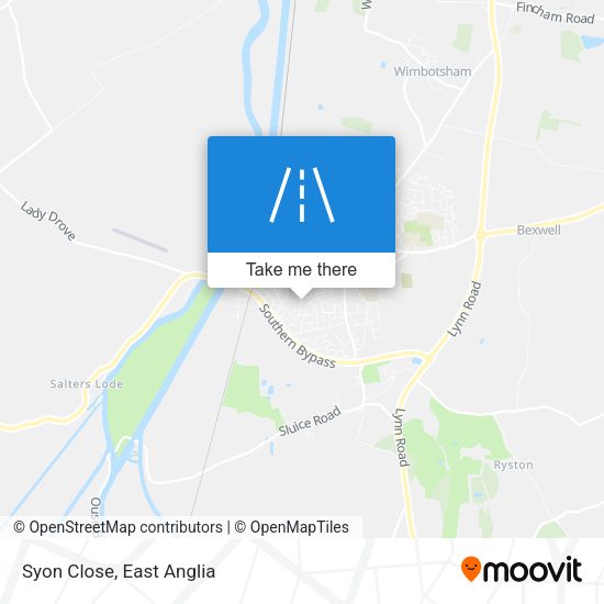 Syon Close map