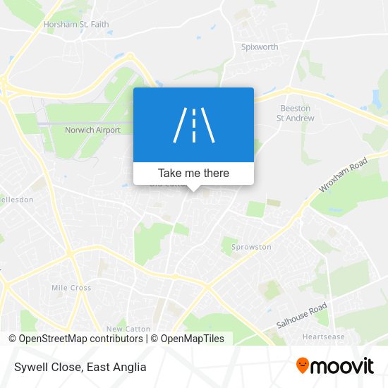 Sywell Close map