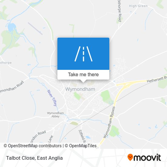 Talbot Close map