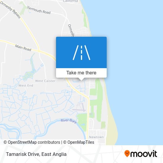 Tamarisk Drive map