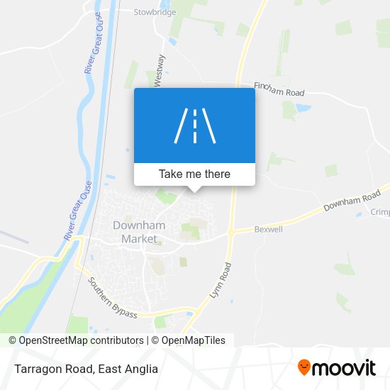 Tarragon Road map