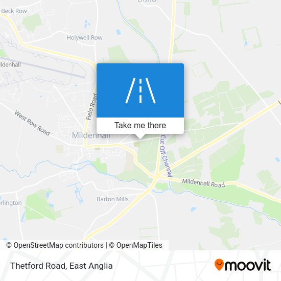 Thetford Road map