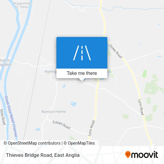 Thieves Bridge Road map