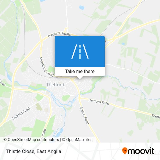Thistle Close map