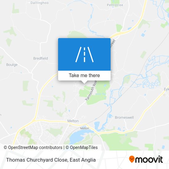 Thomas Churchyard Close map