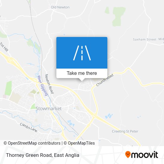 Thorney Green Road map