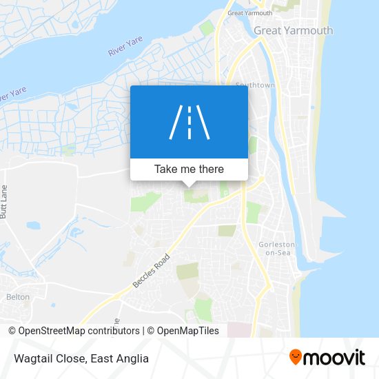 Wagtail Close map