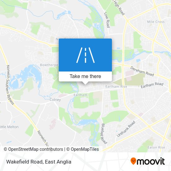 Wakefield Road map