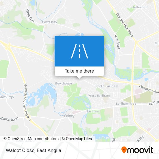 Walcot Close map