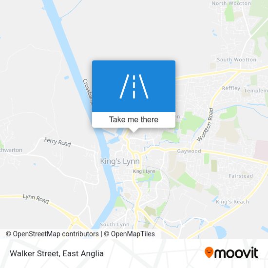 Walker Street map
