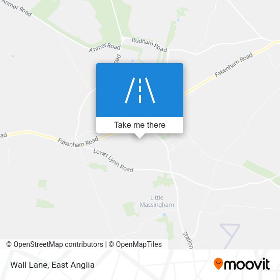 Wall Lane map