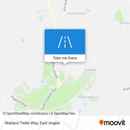 Wallace Twite Way map