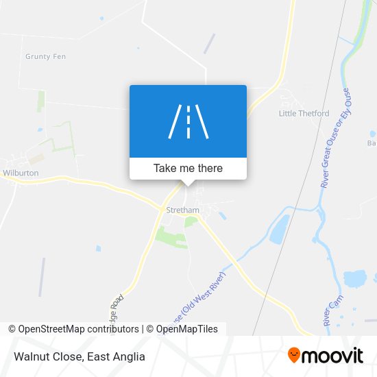 Walnut Close map