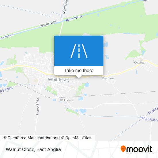 Walnut Close map