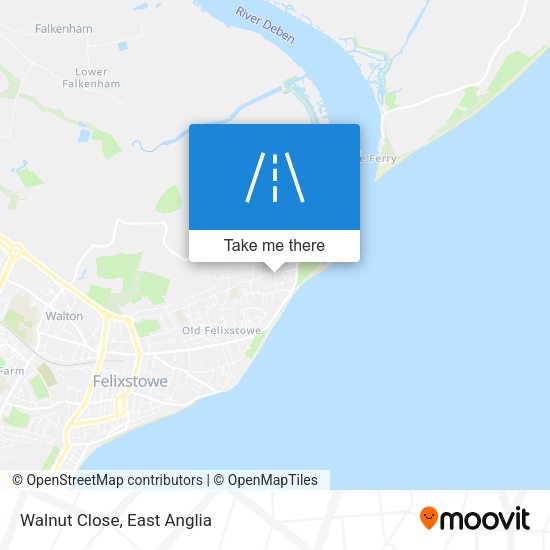 Walnut Close map
