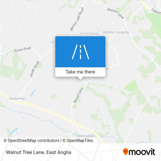 Walnut Tree Lane map