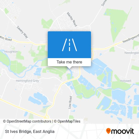 St Ives Bridge map