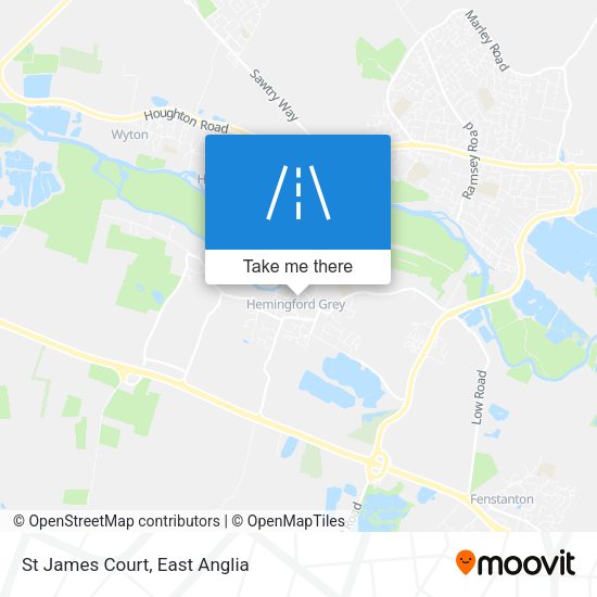St James Court map