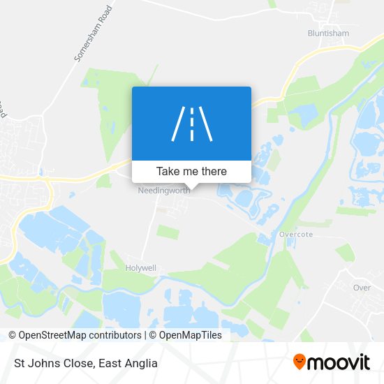 St Johns Close map
