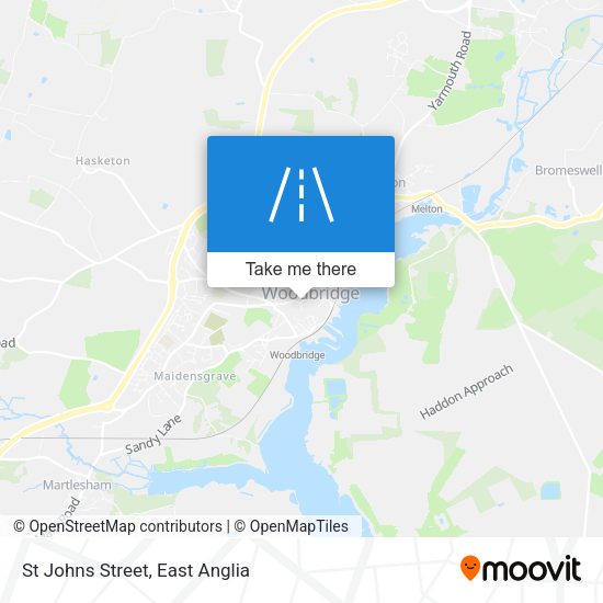 St Johns Street map