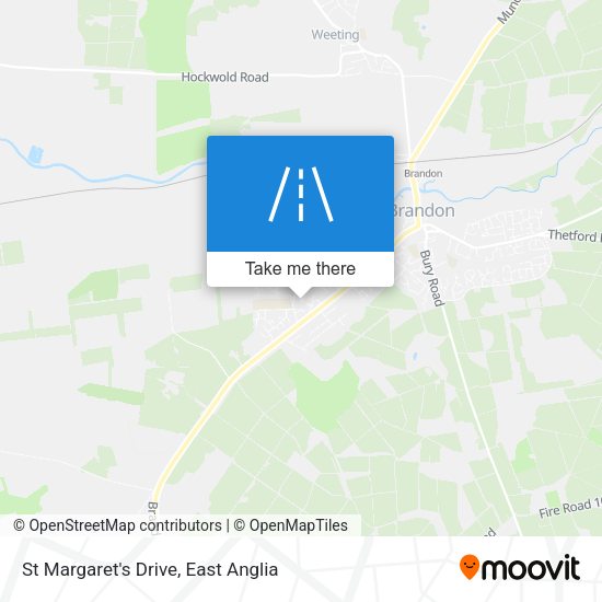 St Margaret's Drive map