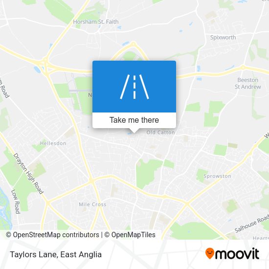 Taylors Lane map