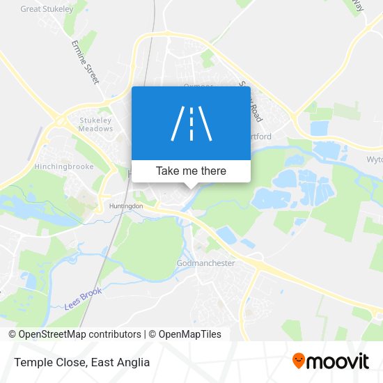 Temple Close map