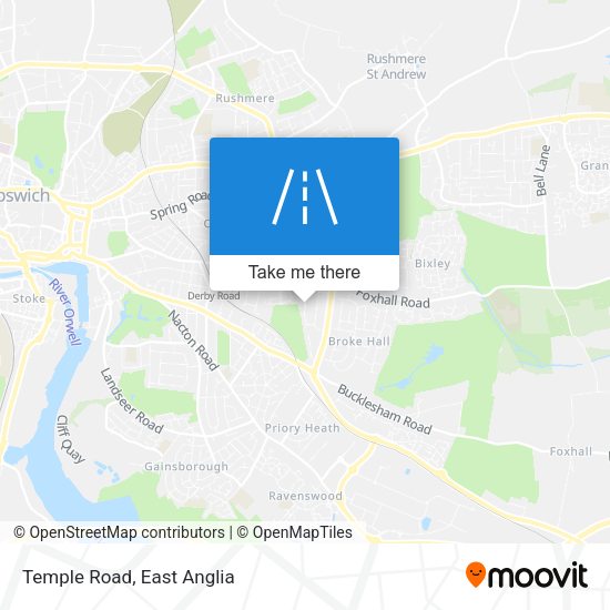 Temple Road map