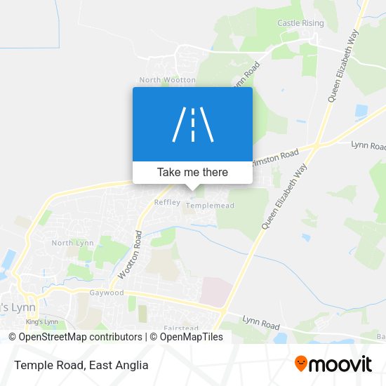 Temple Road map